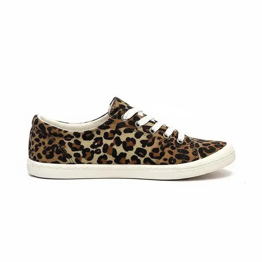 Print Canvas Lace-Up Sneakers - Picture 13 of 15